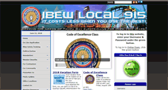 Desktop Screenshot of ibew915.org